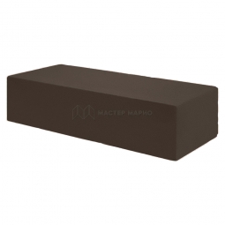 Кирпич лицевой силикатный «Ультракоричневый» полнотелый утолщенный