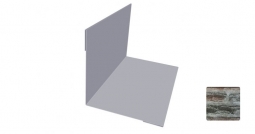 Угол внутренний Первая Кровельная 50х50 (декоративно-полимерное покрытие) 2м сланец