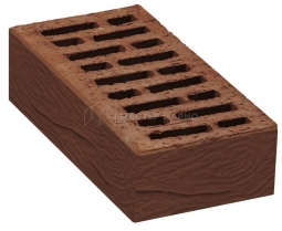 Кирпич лицевой керамический «Коричневый» «Кора дуба» пустотелый одинарный