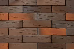 Кирпич лицевой керамический «Челси» «Кора дуба» пустотелый одинарный