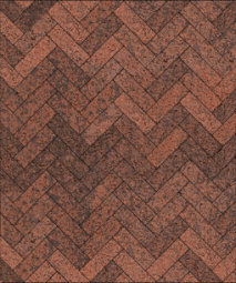 Тротуарная плитка Поревит Паркет Клинкер 60 мм 180х60 мм