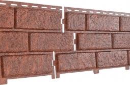 Фасадная панель Ю-Пласт Stone-House Кирпич красный