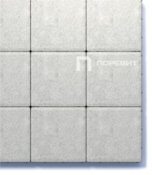 Тротуарная плитка Поревит Квадрат Белый 300х300х60 мм