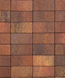 Тротуарная плитка Поревит Прямоугольник Гранит 40 мм 100х200 Арабская ночь