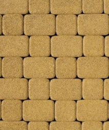 Тротуарная плитка Поревит Классико Гранит Желтый 40 мм 2 камня