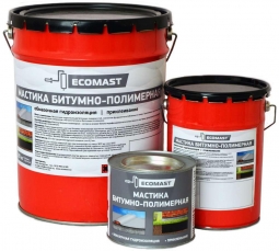 Мастика битумно-полимерная Ecomast металлическое ведро 10 л