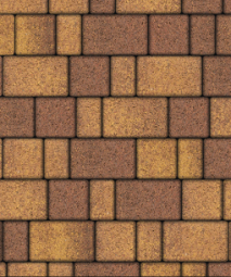 Тротуарная плитка Поревит Старый город Осень, 40 мм 3 плиты