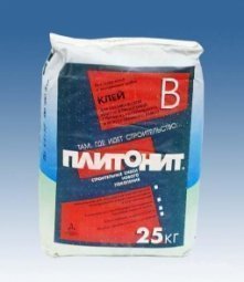 Клей для плитки Plitonit В для внутренних/наружных работ 25кг