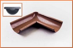 Внутренний угол желоба Nika D125х90 RAL7024 Графит