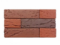 Кирпич лицевой керамический «Бавария микс» «Кора дерева» пустотелый одинарный