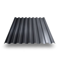 Профнастил С-21 RAL 7024 мокрый асфальт 0,5 мм