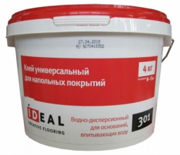 Клей Ideal 301 водно-дисперсионный универсальный 4 кг