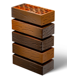 Кирпич лицевой клинкерный «Флеш-обжиг» «Антик» пустотелый одинарный