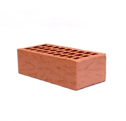 Кирпич лицевой керамический Красный «Кора дерева» пустотелый одинарный