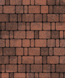 Тротуарная плитка Поревит Классико Гранит Клинкер 60 мм 3 камня