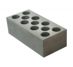 Кирпич лицевой силикатный «Серый» пустотелый одинарный