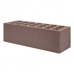 Кирпич лицевой керамический «Шоколад» «Мелкий Галечник» пустотелый утолщенный