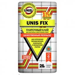 Клей Unis FIX плиточный для наружных и внутренних работ 25 кг