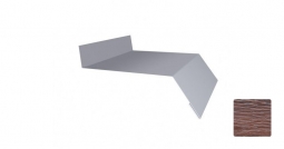 Отлив оконный Первая Кровельная 180 (декоративно-полимерное покрытие) 3м дуб темный 3D