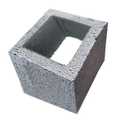 Керамзитоблок вентиляционный однопустотный 290х290х188 мм М-75