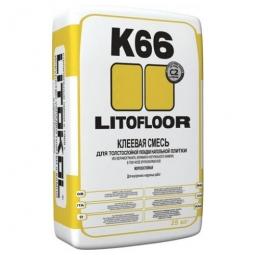Клей Litokol LITOFLOOR K66 для укладки напольной плитки для наружных и внутренних работ 25 кг