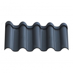 Металлочерепица Андалузия Серый Графит RAL 7024