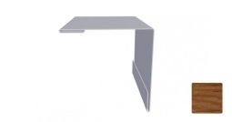 Угол наружный Первая Кровельная 50х50 (декоративно-полимерное покрытие) 3м под дуб 3D