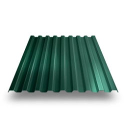 Профнастил С-21 RAL 6005 зеленый мох 0,70 мм