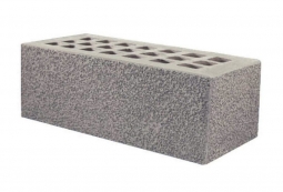 Кирпич лицевой керамический «Серый» «Пена» пустотелый утолщенный