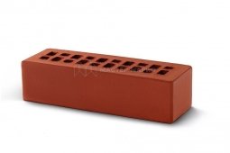 Кирпич лицевой керамический Красный пустотелый Евро одинарный