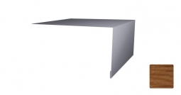 Планка откосная простая Первая Кровельная 50х200 (декоративно-полимерное покрытие) 2м под дуб 3D