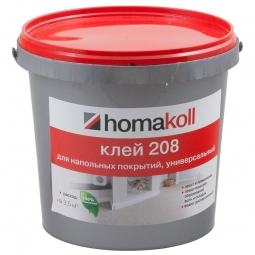 Клей Homakoll 208 для гибких напольных покрытий 1.3 кг
