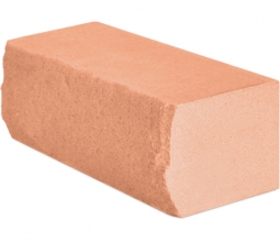 Кирпич лицевой силикатный Оранжевый колотый полнотелый утолщенный