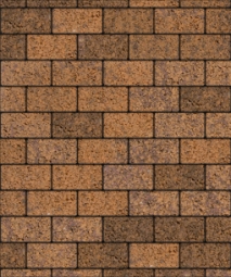 Тротуарная плитка Поревит Прямоугольник Арабская ночь 40 мм 100х200