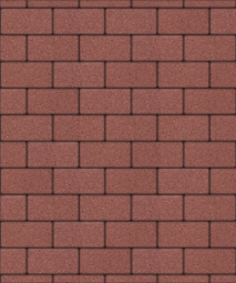 Тротуарная плитка Поревит Прямоугольник Красный 80 мм 600х300