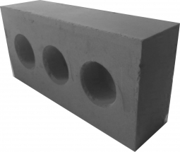 Кирпич рядовой известково-зольный пустотелый утолщенный М 150