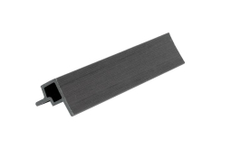 Угловой элемент для фасадной панели Nusadua 3D CO-EX 53х57х3600 мм Grey dark