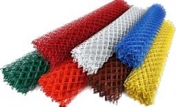 Сетка рабица d=2,8 мм, ячейка 25x25 мм, 1,0x10,0 м с полимерным покрытием
