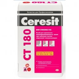 Клеевая смесь Ceresit СТ180 для крепления минераловатных плит 25кг