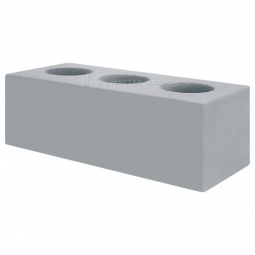 Кирпич лицевой силикатный «Светло-серый» пустотелый утолщенный