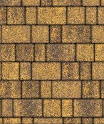 Тротуарная плитка Поревит Старый город Гранит Янтарь, 60 мм 3 плиты