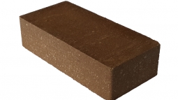 Кирпич лицевой силикатный Коричневый полнотелый одинарный 1/2