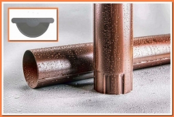 Труба водосточная Nika D100 RAL7004 Серый