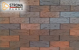 Кирпич лицевой керамический «Flash Bordo» «Кора Дуба» пустотелый утолщенный