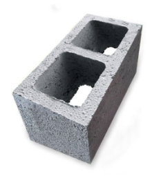 Керамзитоблок вентиляционный двухпустотный 460х330х188 мм М-75