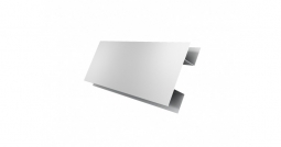 Планка стыковочная сложная Первая Кровельная «Брус» 75 (полиэстер) 3м белый