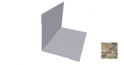 Угол внутренний Первая Кровельная 50х50 (декоративно-полимерное покрытие) 2м камень