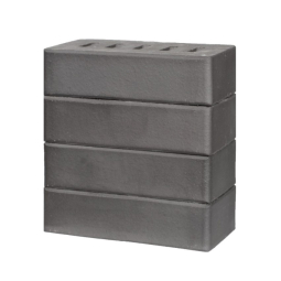 Кирпич лицевой керамический «Графитовый» полнотелый одинарный, пустотность 13%