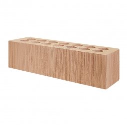 Кирпич лицевой керамический «Светлый» «Береста» пустотелый Евро одинарный