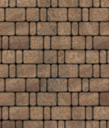 Тротуарная плитка Поревит Классико Клен 60 мм 3 камня